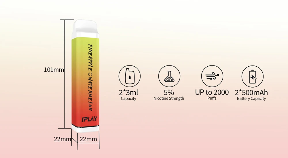 IPLAY-3-ON-1-PRO-DISPOSABLE-VAPE-specifications