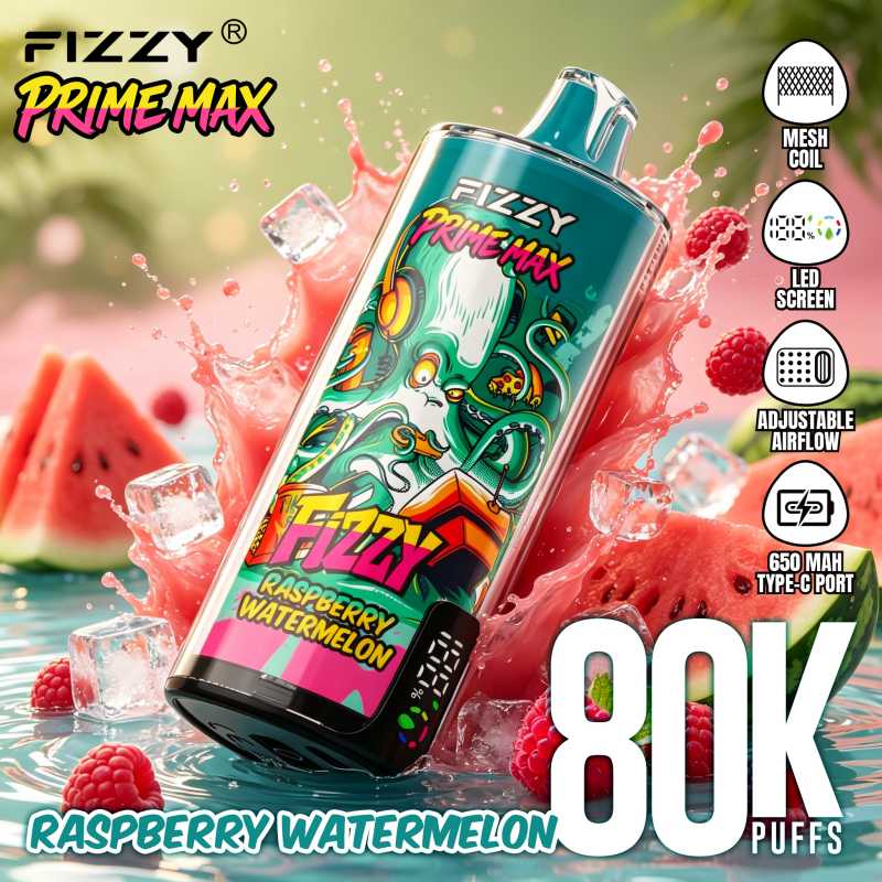 9 Raspberry WatermelonFizzy 80K Prime Max 9 Raspberry WatermelonFizzy 80K Prime Max