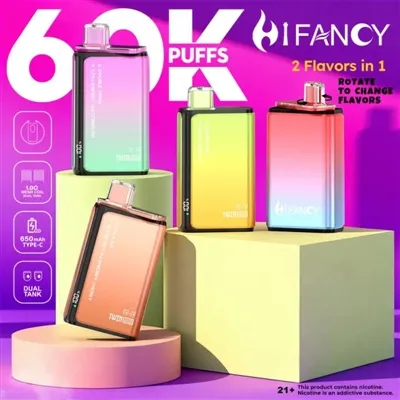 HIFANCY TWIN MAX 60K: Why Are Disposable E-cigarettes Becoming Increasingly Popular in The Dual-f...