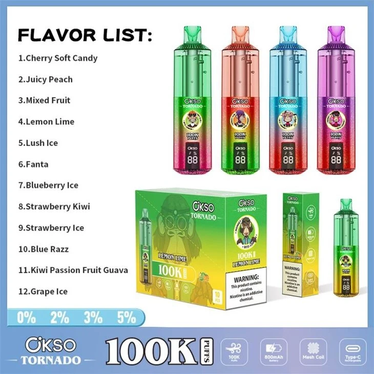OKSO Tornado 100K Puffs Vape price