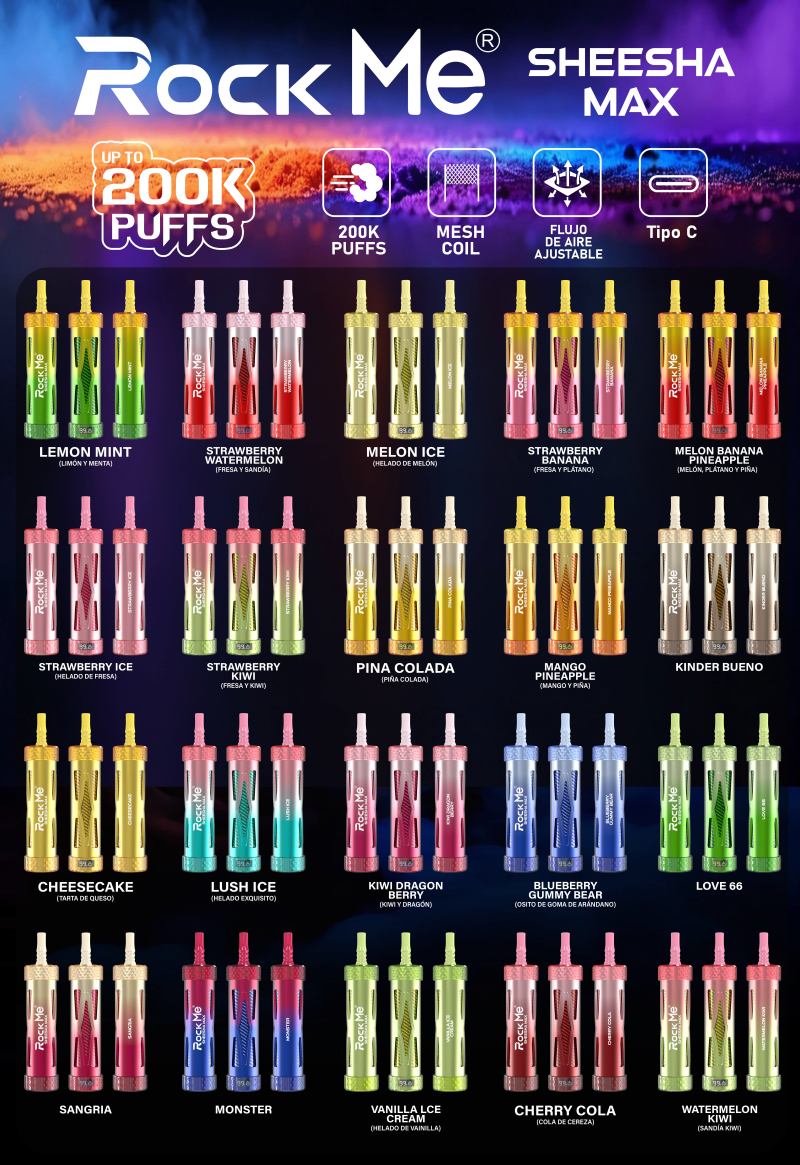 ROCK ME SHEESHA MAX 200K Taste L