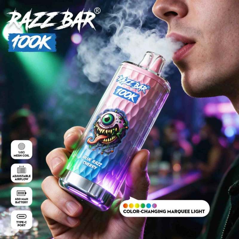 Razz-Bar-100K-100000-Puffs-Disposable-Vape- Razz bar 100K
