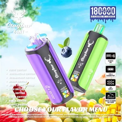 Stag Bar 6in1 180K Puffs Vape