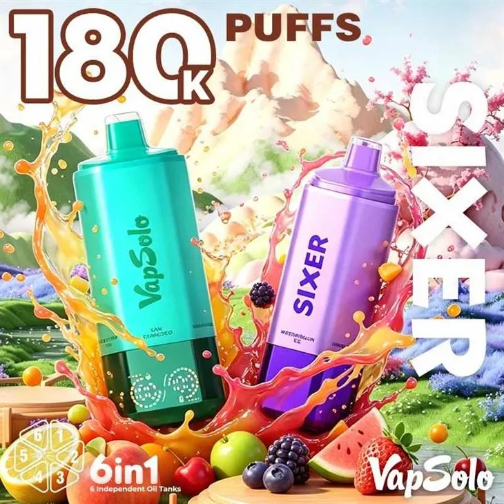 Vapsolo Sixer 180K Puffs Vape