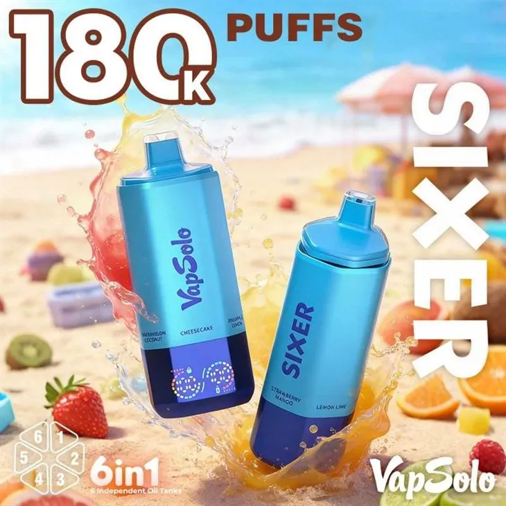 Vapsolo Sixer 180K Puffs Vape factory